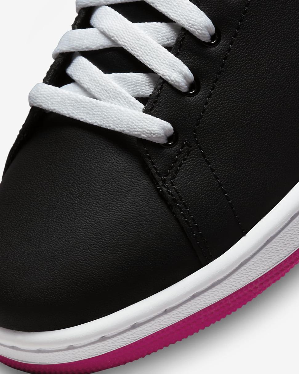 Air Jordan 1 Centre Court Black/White/Metallic Gold/Mystic Hibiscus | Mens Nike Lifestyle