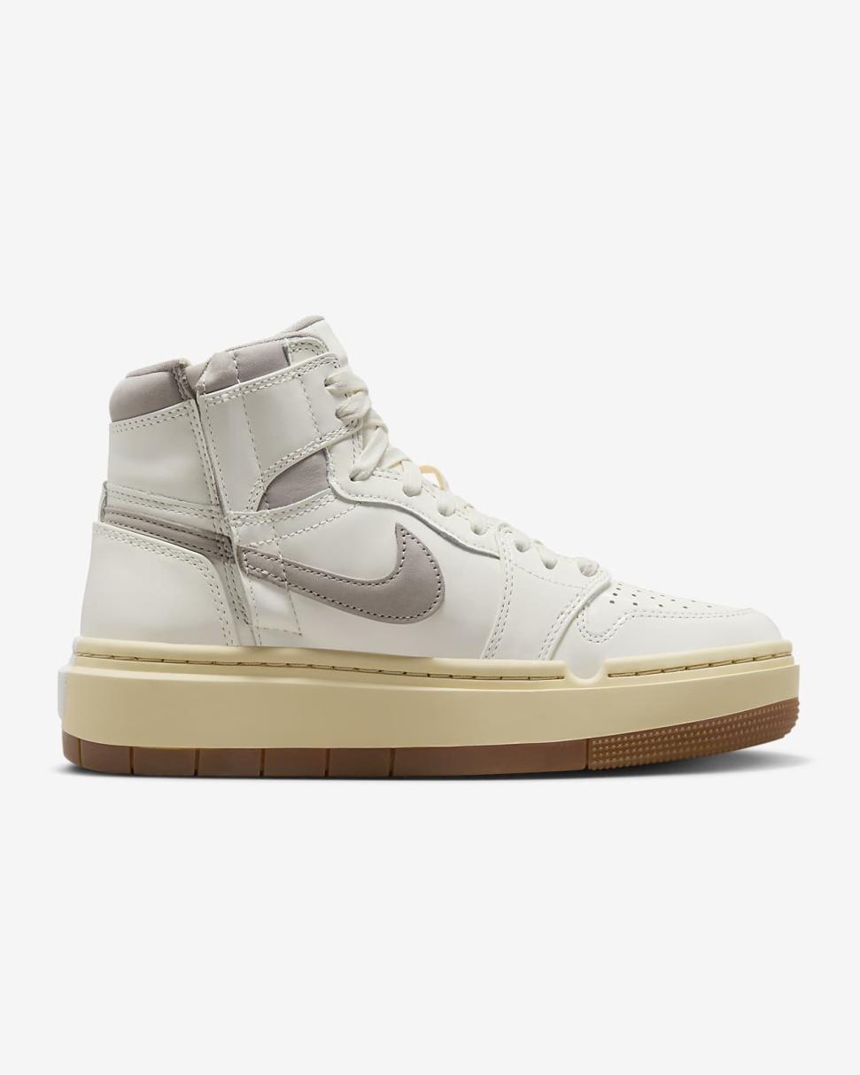 Air Jordan 1 Elevate High SE Sail/Pale Vanilla/Gum Medium Brown/College Grey | Womens Nike Jordan
