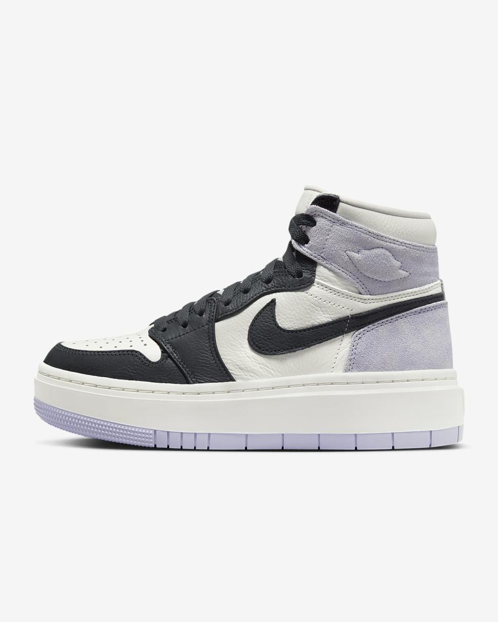 Air Jordan 1 Elevate High Titanium/Sail/Dark Smoke Grey | Womens Nike Lifestyle