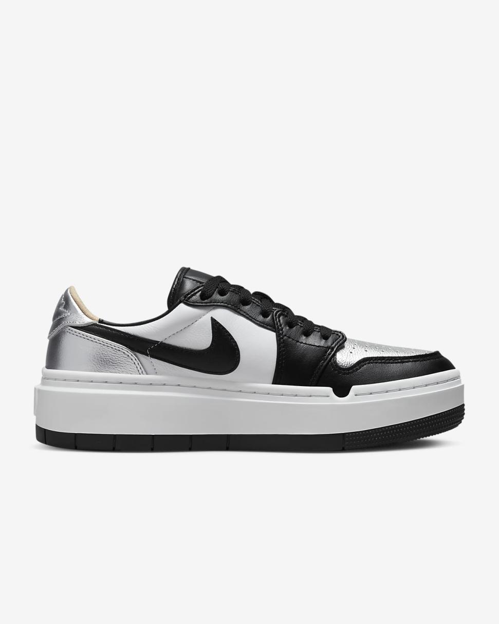 Air Jordan 1 Elevate Low Metallic Silver/White/White Onyx/Black | Womens Nike Lifestyle