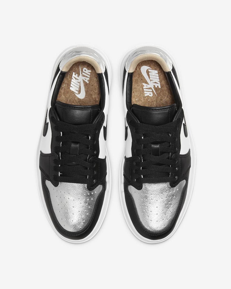 Air Jordan 1 Elevate Low Metallic Silver/White/White Onyx/Black | Womens Nike Lifestyle