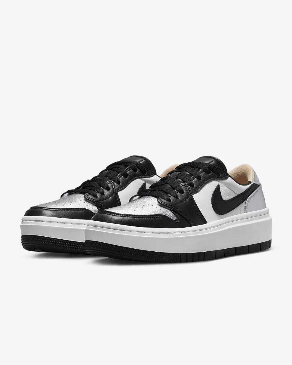 Air Jordan 1 Elevate Low Metallic Silver/White/White Onyx/Black | Womens Nike Lifestyle