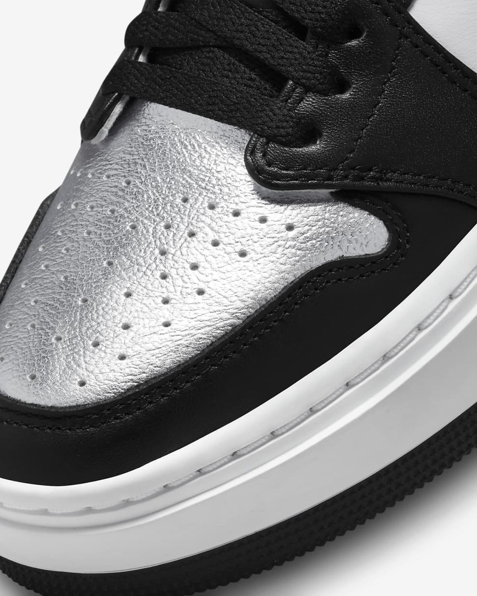 Air Jordan 1 Elevate Low Metallic Silver/White/White Onyx/Black | Womens Nike Lifestyle