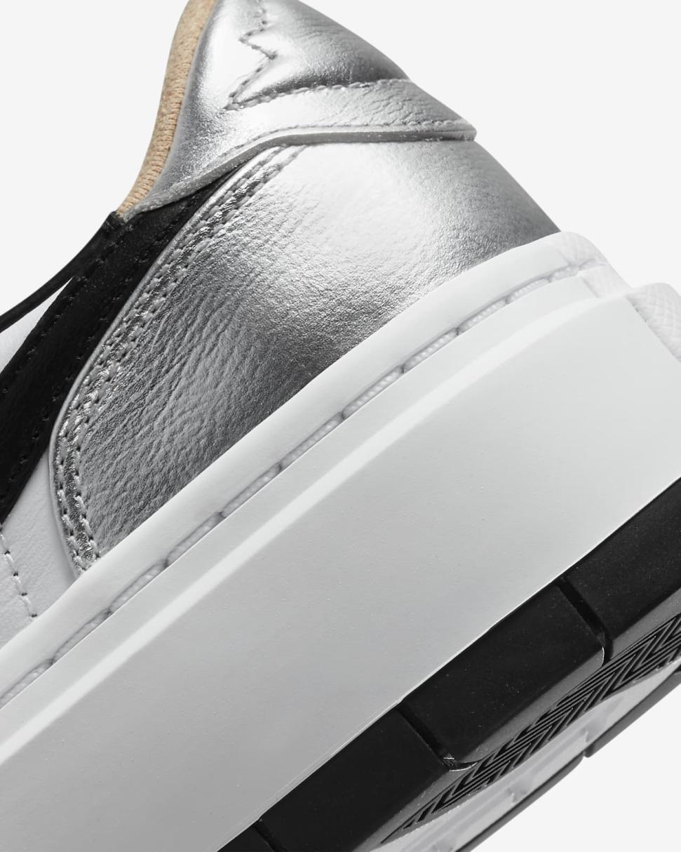 Air Jordan 1 Elevate Low Metallic Silver/White/White Onyx/Black | Womens Nike Lifestyle
