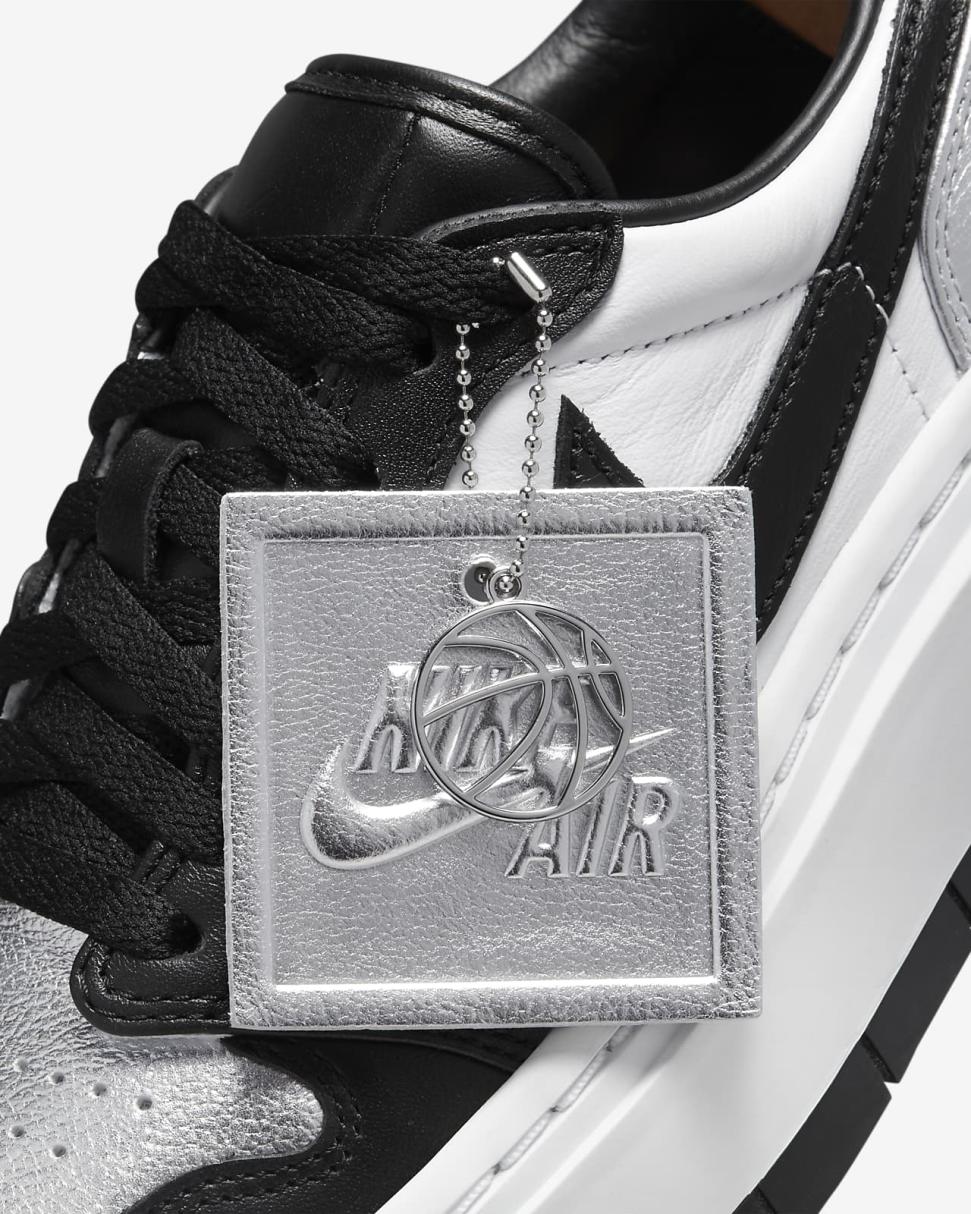 Air Jordan 1 Elevate Low Metallic Silver/White/White Onyx/Black | Womens Nike Lifestyle