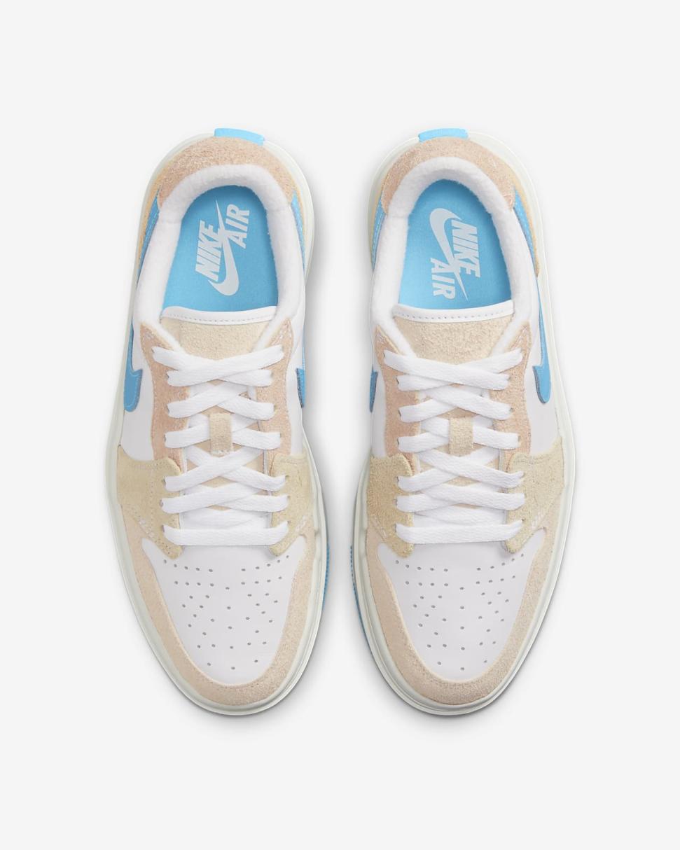 Air Jordan 1 Elevate Low SE White/Sanddrift/Oil Green/Baltic Blue | Womens Nike Lifestyle