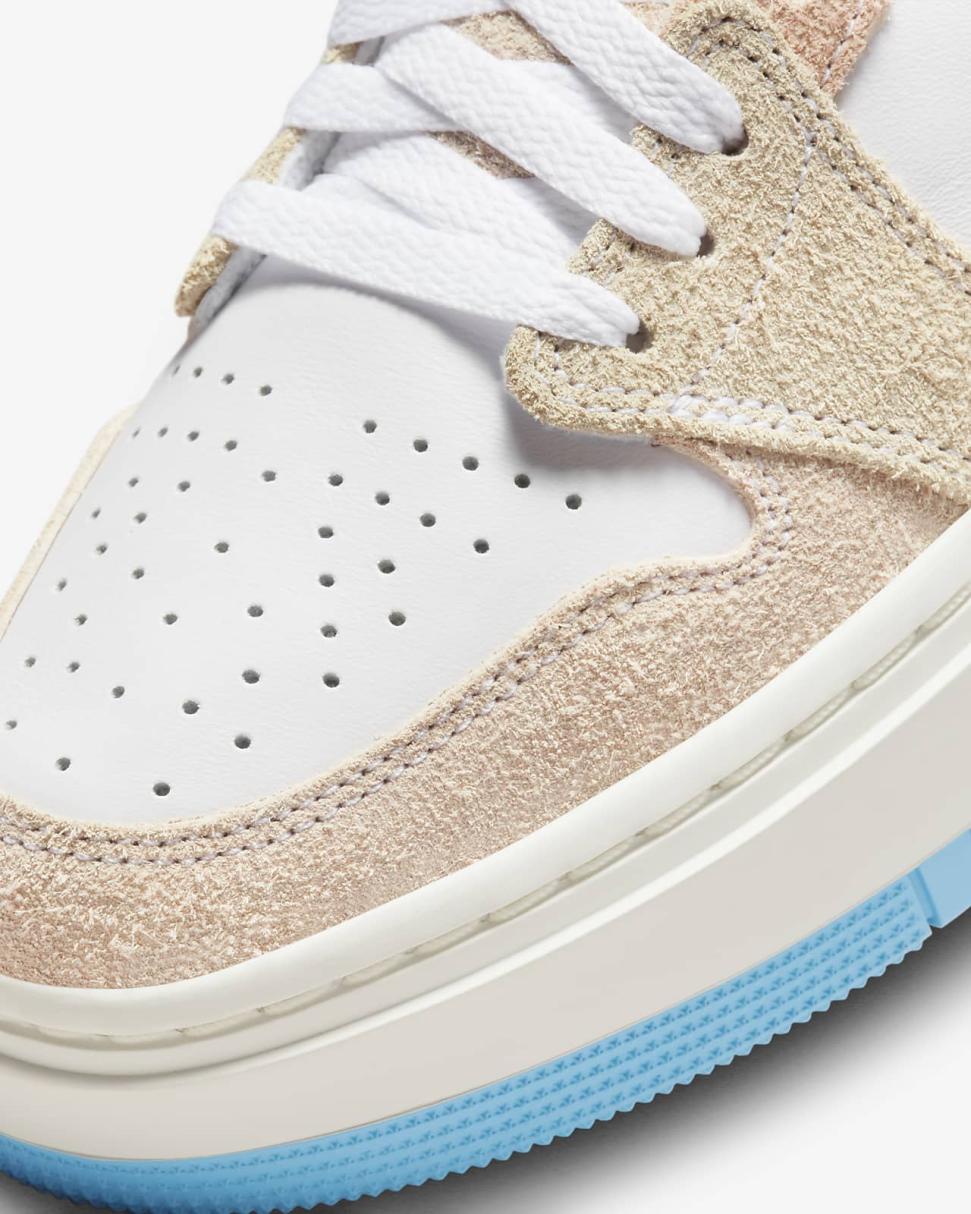 Air Jordan 1 Elevate Low SE White/Sanddrift/Oil Green/Baltic Blue | Womens Nike Lifestyle