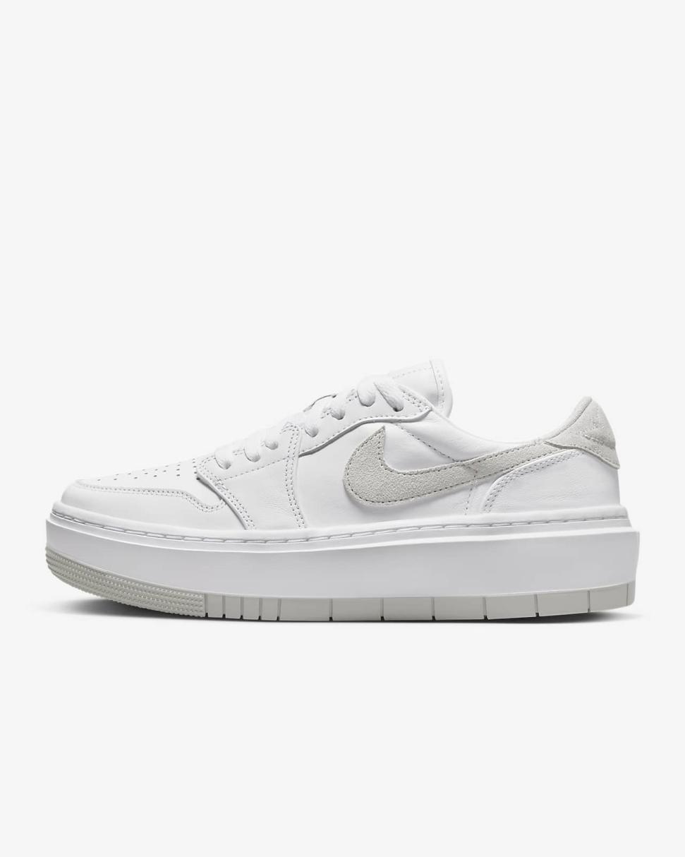 Air Jordan 1 Elevate Low White/White/Neutral Grey | Womens Nike Lifestyle
