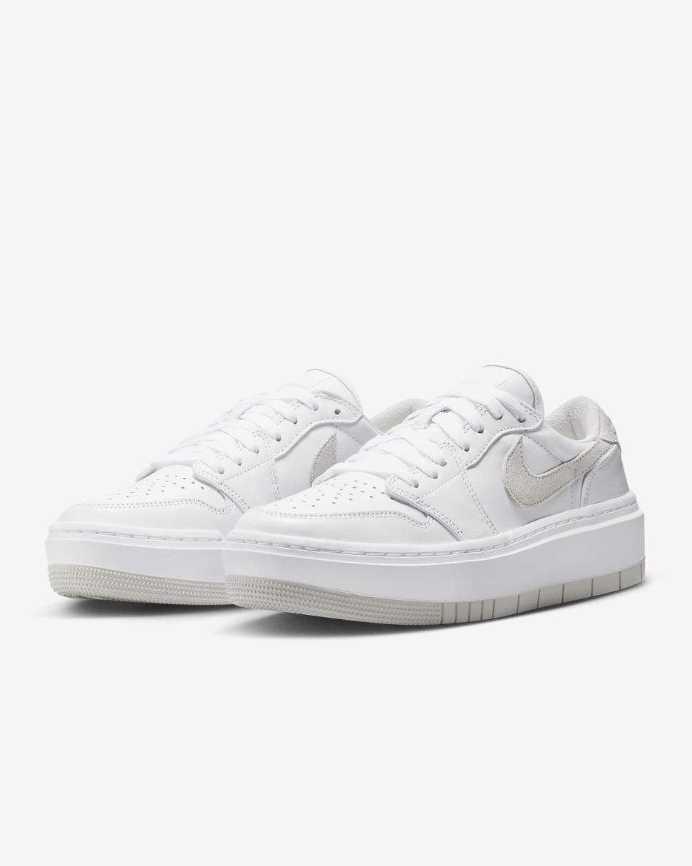 Air Jordan 1 Elevate Low White/White/Neutral Grey | Womens Nike Lifestyle