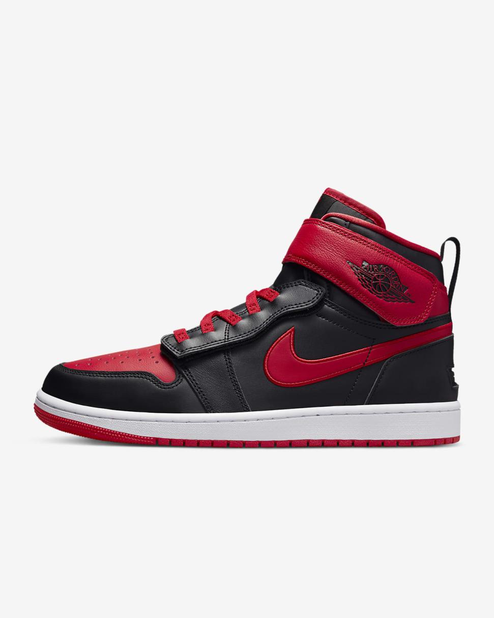 Air Jordan 1 Hi FlyEase Black/White/Fire Red | Mens/Womens Nike Lifestyle