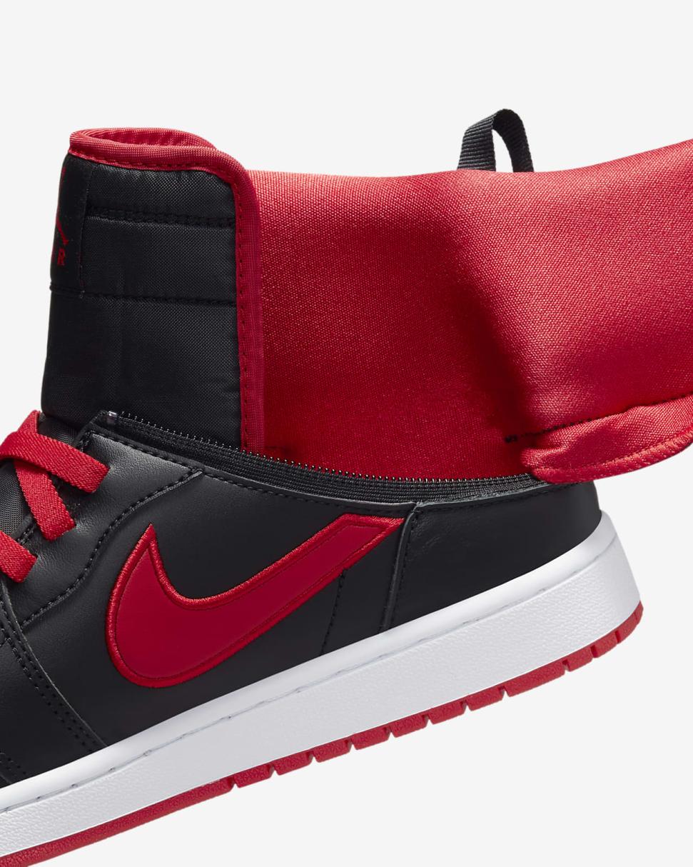 Air Jordan 1 Hi FlyEase Black/White/Fire Red | Mens/Womens Nike Lifestyle