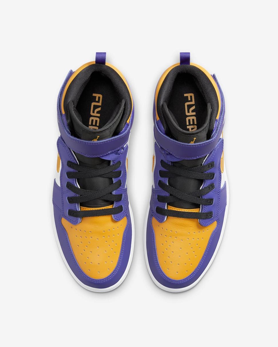 Air Jordan 1 Hi FlyEase Dark Concord/White/Black/Taxi | Mens/Womens Nike Lifestyle