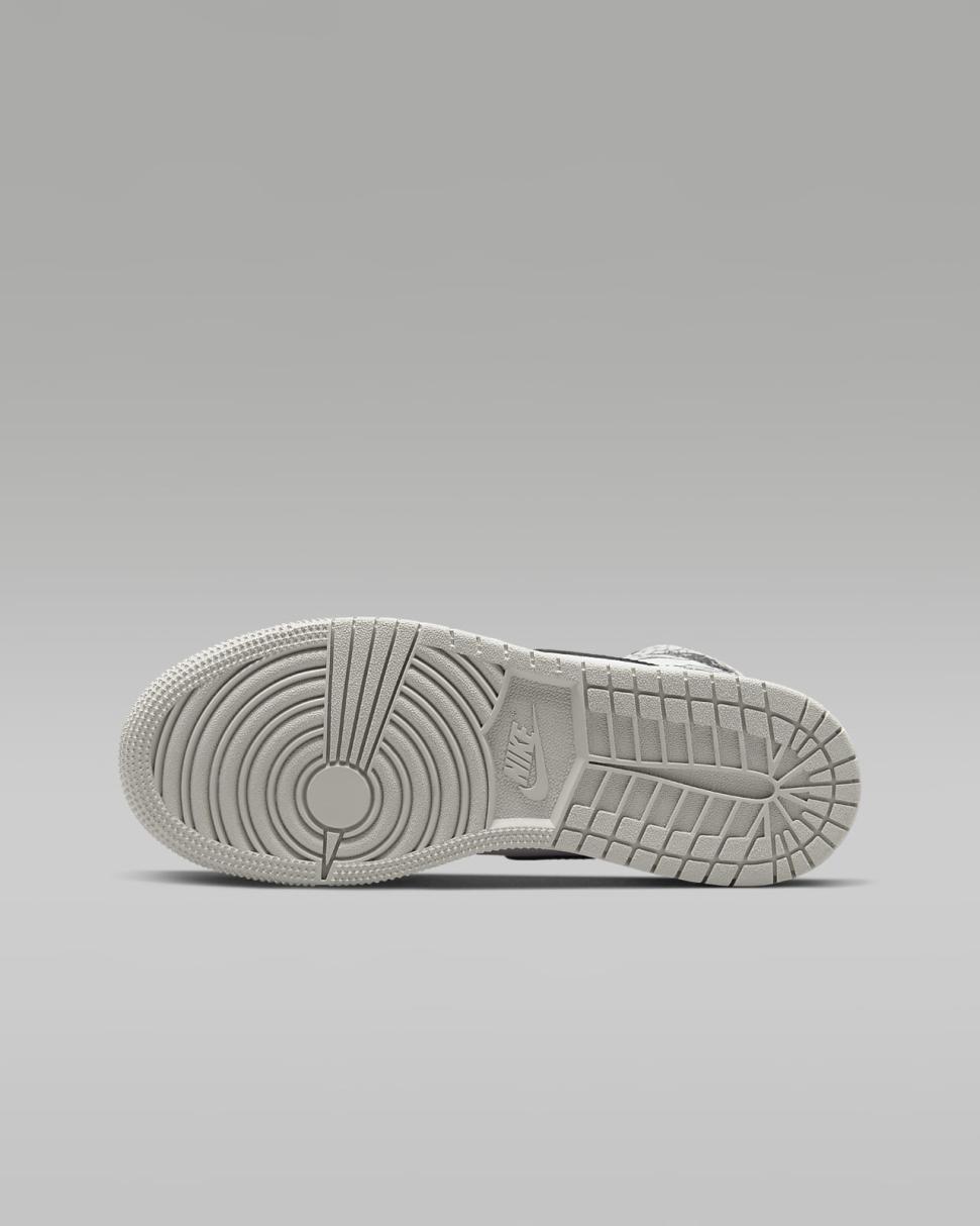 Air Jordan 1 High OG Tech Grey/Black/White/Muslin | Kids Nike Jordan