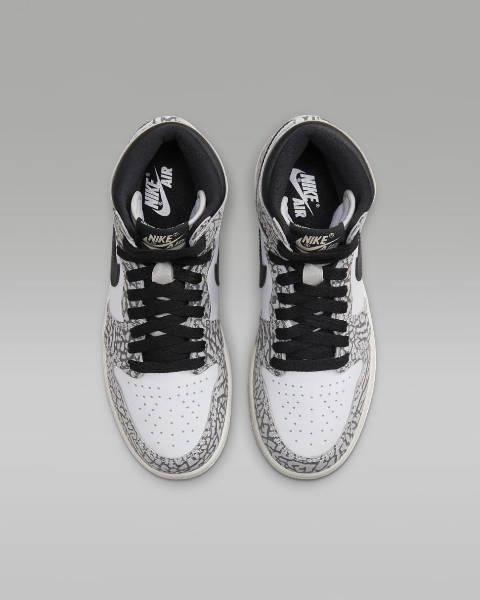 Air Jordan 1 High OG Tech Grey/Black/White/Muslin | Kids Nike Jordan