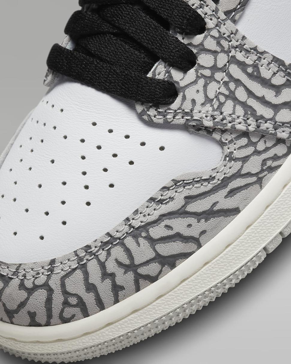 Air Jordan 1 High OG Tech Grey/Black/White/Muslin | Kids Nike Jordan