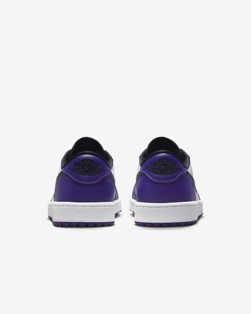Air Jordan 1 Low G White/Court Purple/University Red/Black | Mens/Womens Nike Jordan