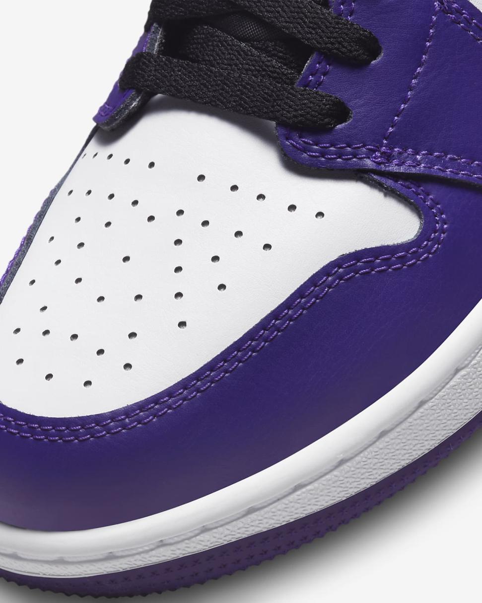 Air Jordan 1 Low G White/Court Purple/University Red/Black | Mens/Womens Nike Jordan