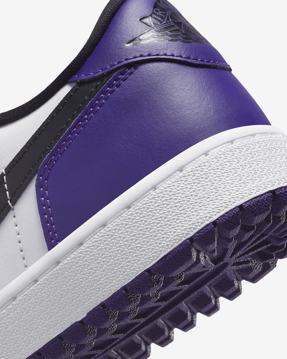 Air Jordan 1 Low G White/Court Purple/University Red/Black | Mens/Womens Nike Jordan