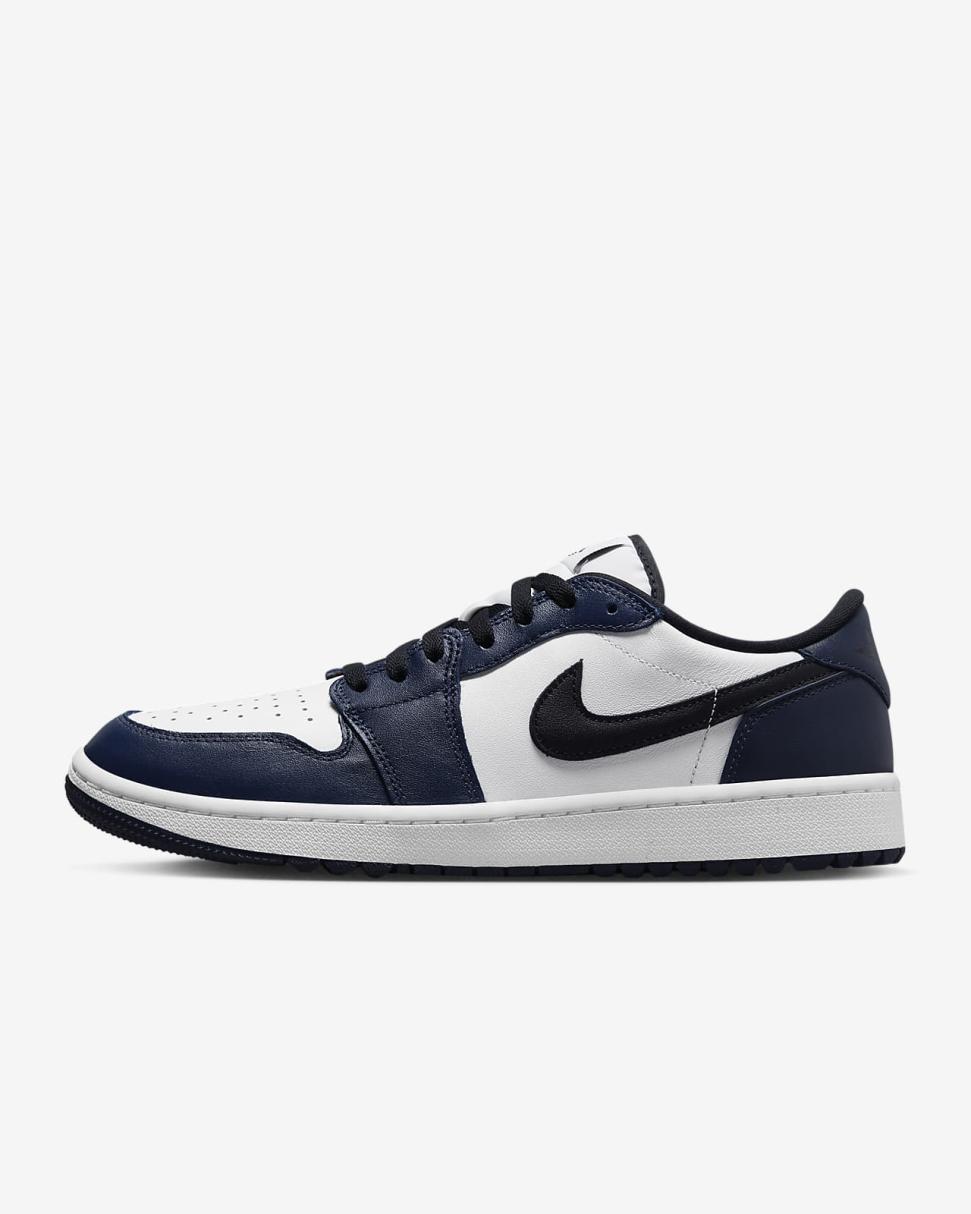 Air Jordan 1 Low G White/Midnight Navy/Black | Mens/Womens Nike Jordan