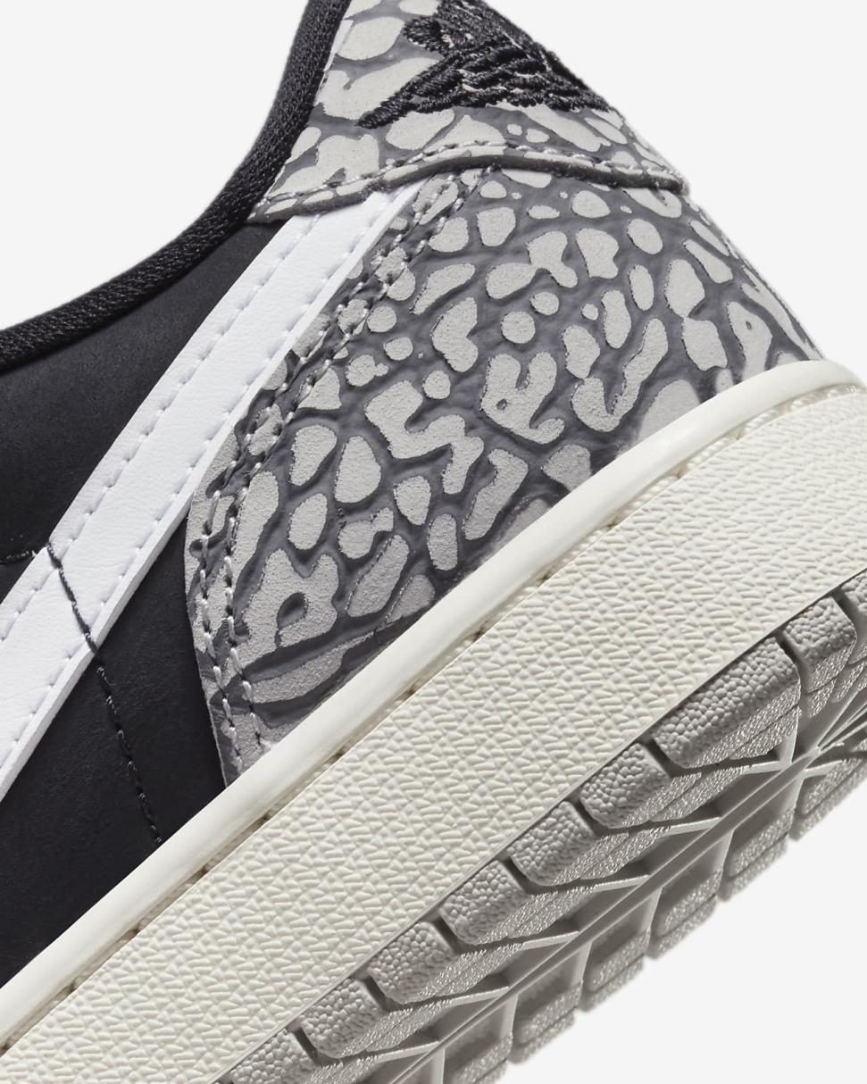 Air Jordan 1 Low OG Black/Tech Grey/White/Muslin | Kids Nike Jordan