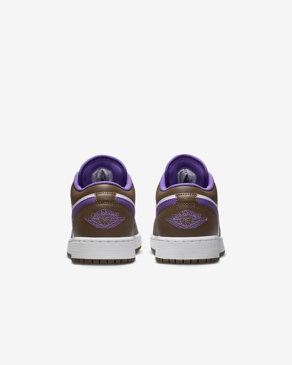 Air Jordan 1 Low Palomino/White/Wild Berry | Kids Nike First Day Kicks