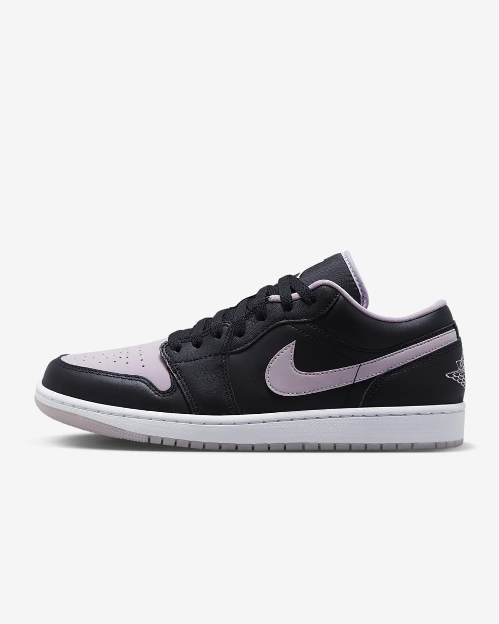 Air Jordan 1 Low SE Black/White/Iced Lilac | Mens Nike Lifestyle