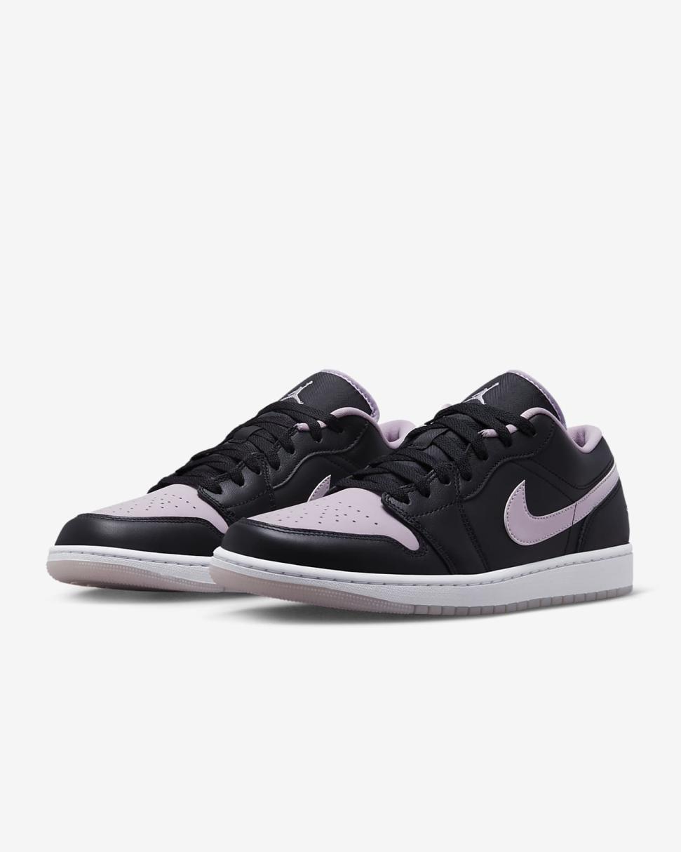 Air Jordan 1 Low SE Black/White/Iced Lilac | Mens Nike Lifestyle