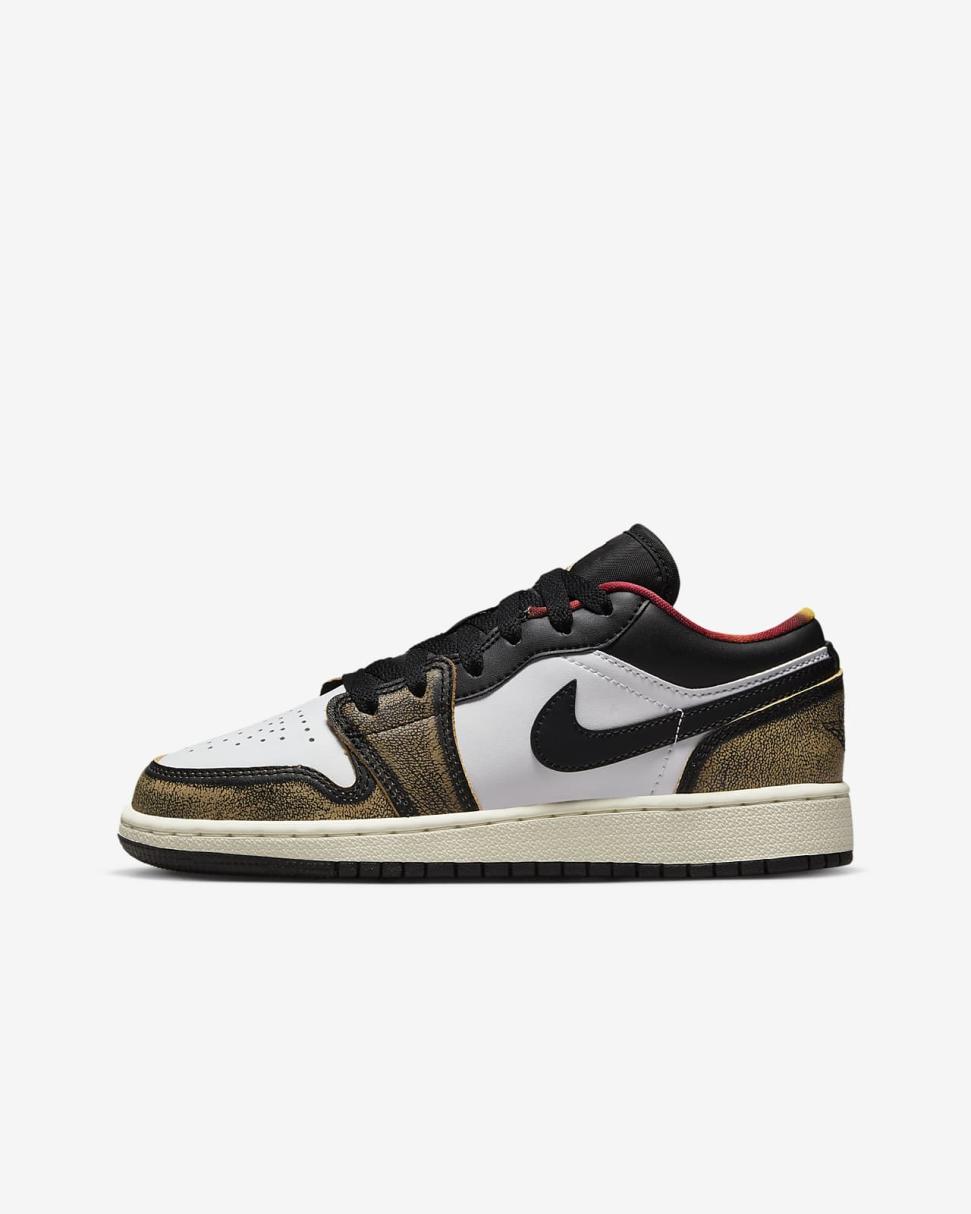 Air Jordan 1 Low SE Black/White/Sail/White Onyx | Kids Nike Jordan