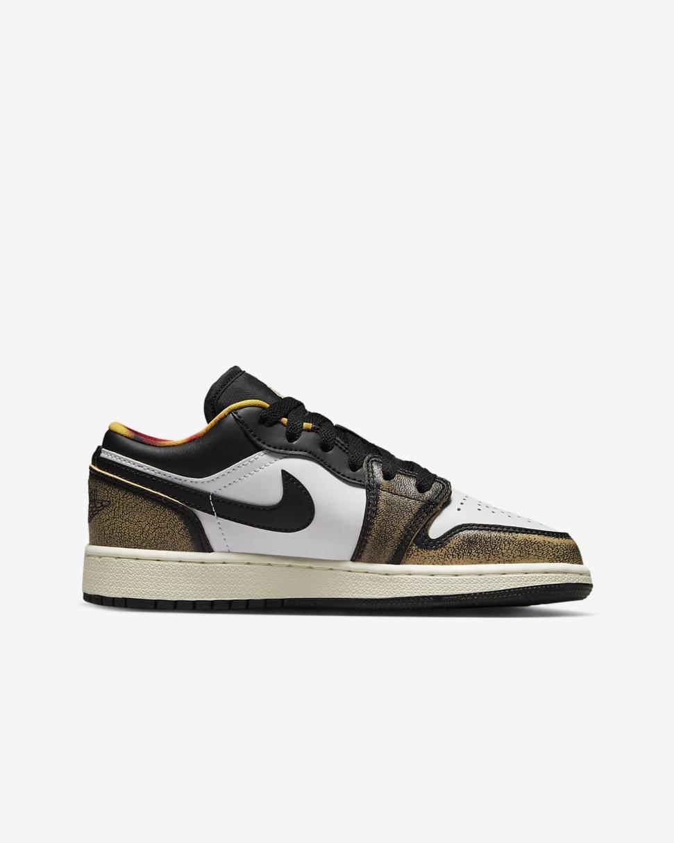 Air Jordan 1 Low SE Black/White/Sail/White Onyx | Kids Nike Jordan