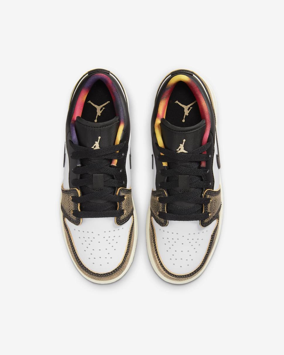 Air Jordan 1 Low SE Black/White/Sail/White Onyx | Kids Nike Jordan