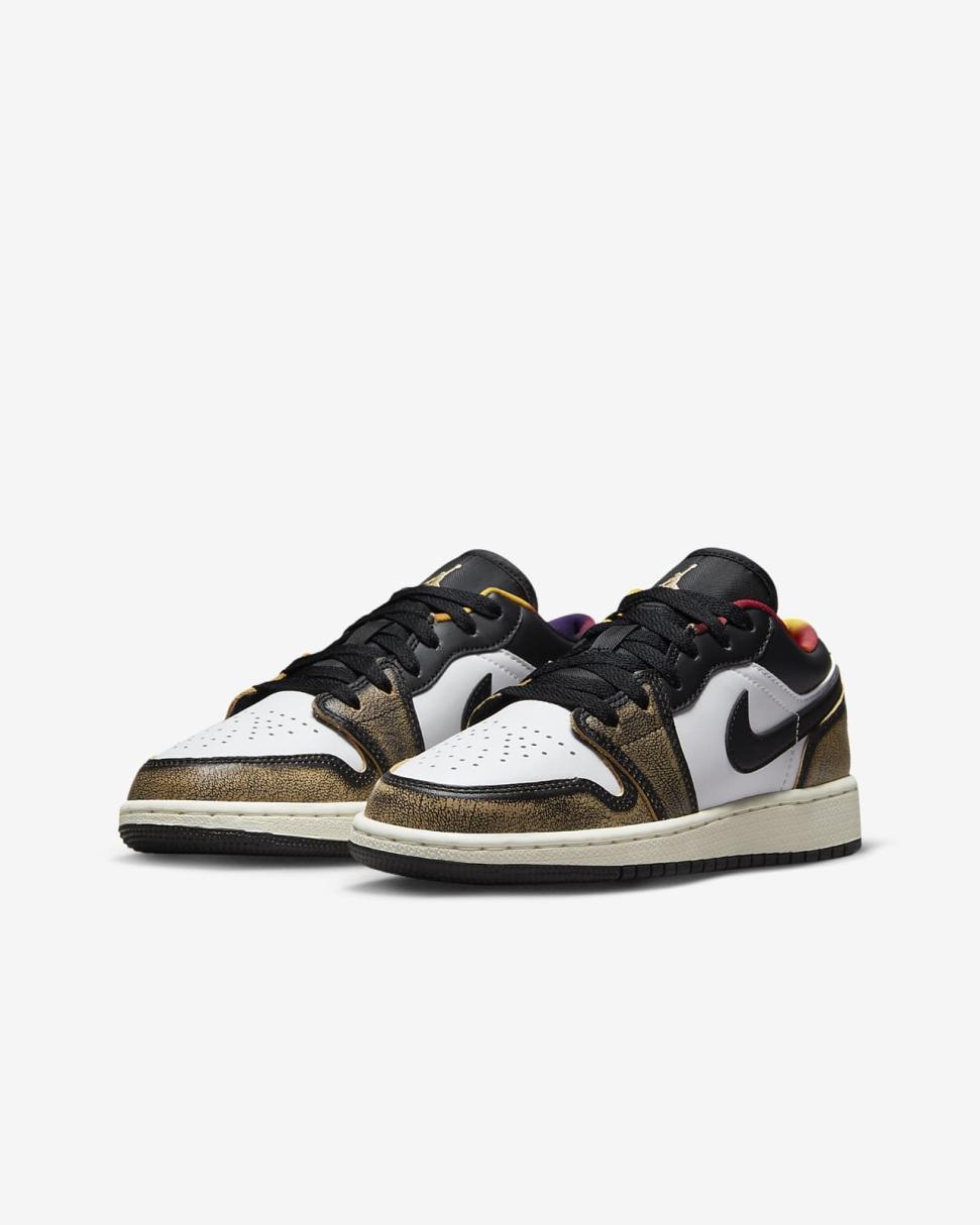 Air Jordan 1 Low SE Black/White/Sail/White Onyx | Kids Nike Jordan