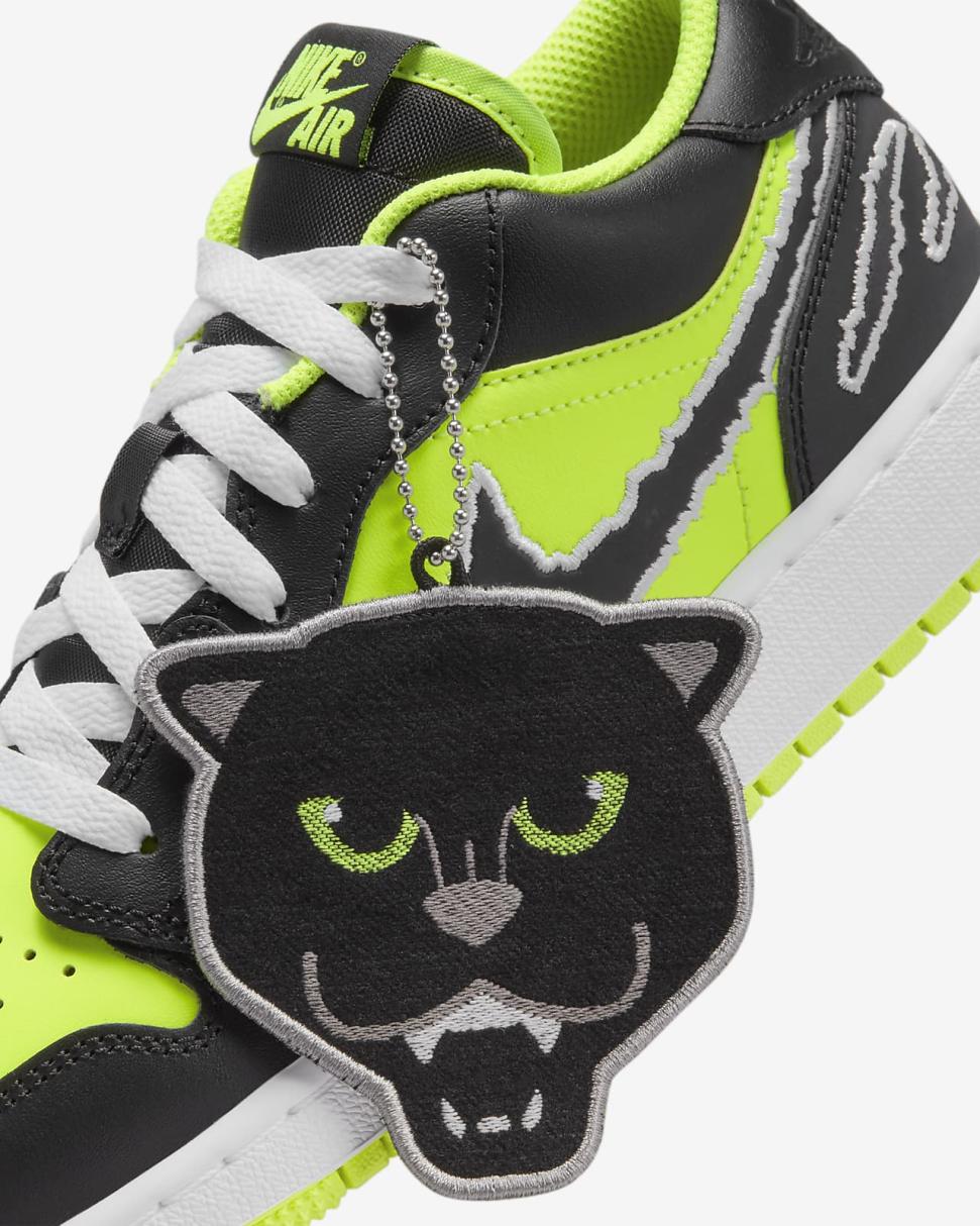 Air Jordan 1 Low SE Volt/White/Black | Kids Nike Jordan