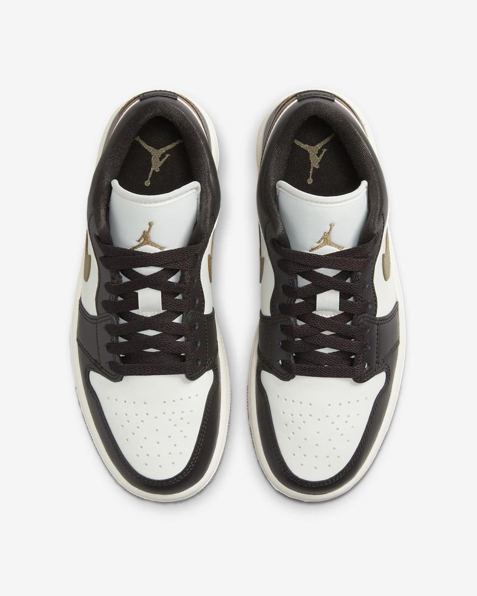 Air Jordan 1 Low Shadow Brown/Sail/Brown Kelp | Womens Nike Lifestyle