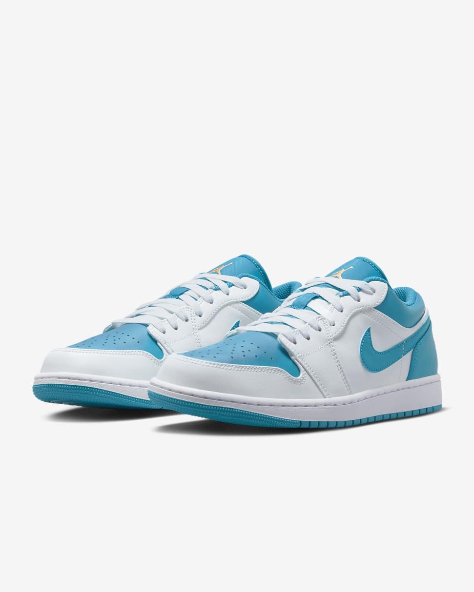 Air Jordan 1 Low White/Aquatone/Celestial Gold | Mens/Womens Nike Lifestyle