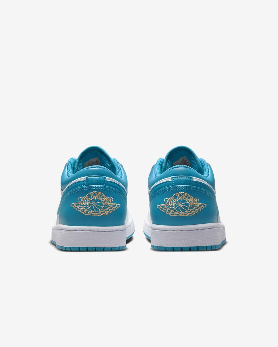 Air Jordan 1 Low White/Aquatone/Celestial Gold | Mens/Womens Nike Lifestyle