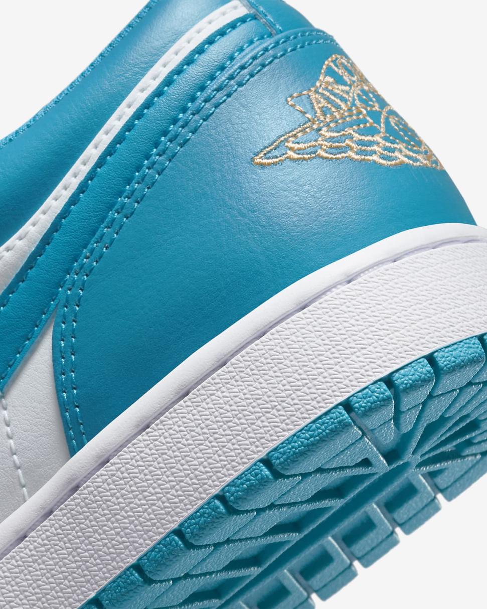 Air Jordan 1 Low White/Aquatone/Celestial Gold | Mens/Womens Nike Lifestyle