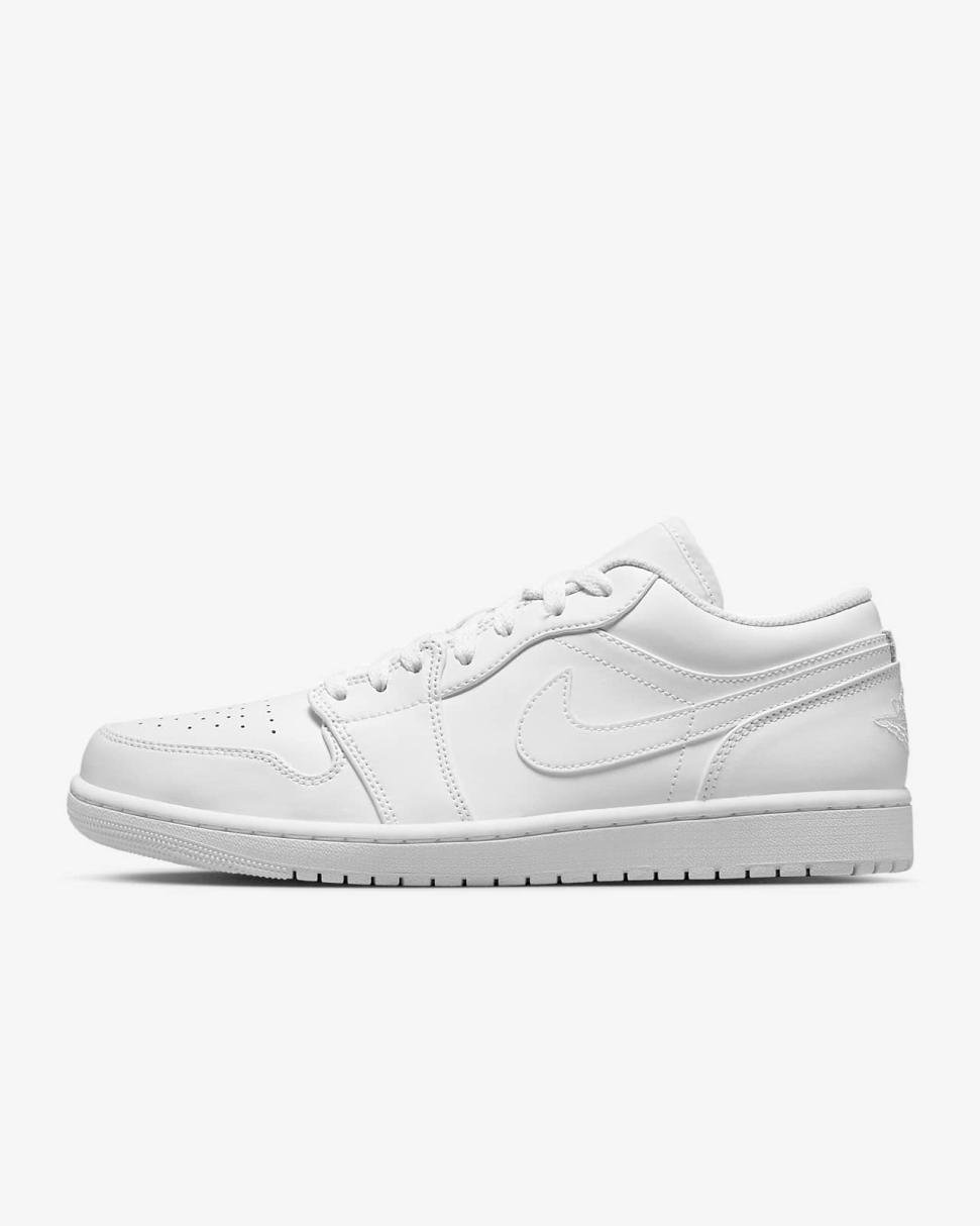 Air Jordan 1 Low White/White/White | Mens/Womens Nike First Day Kicks