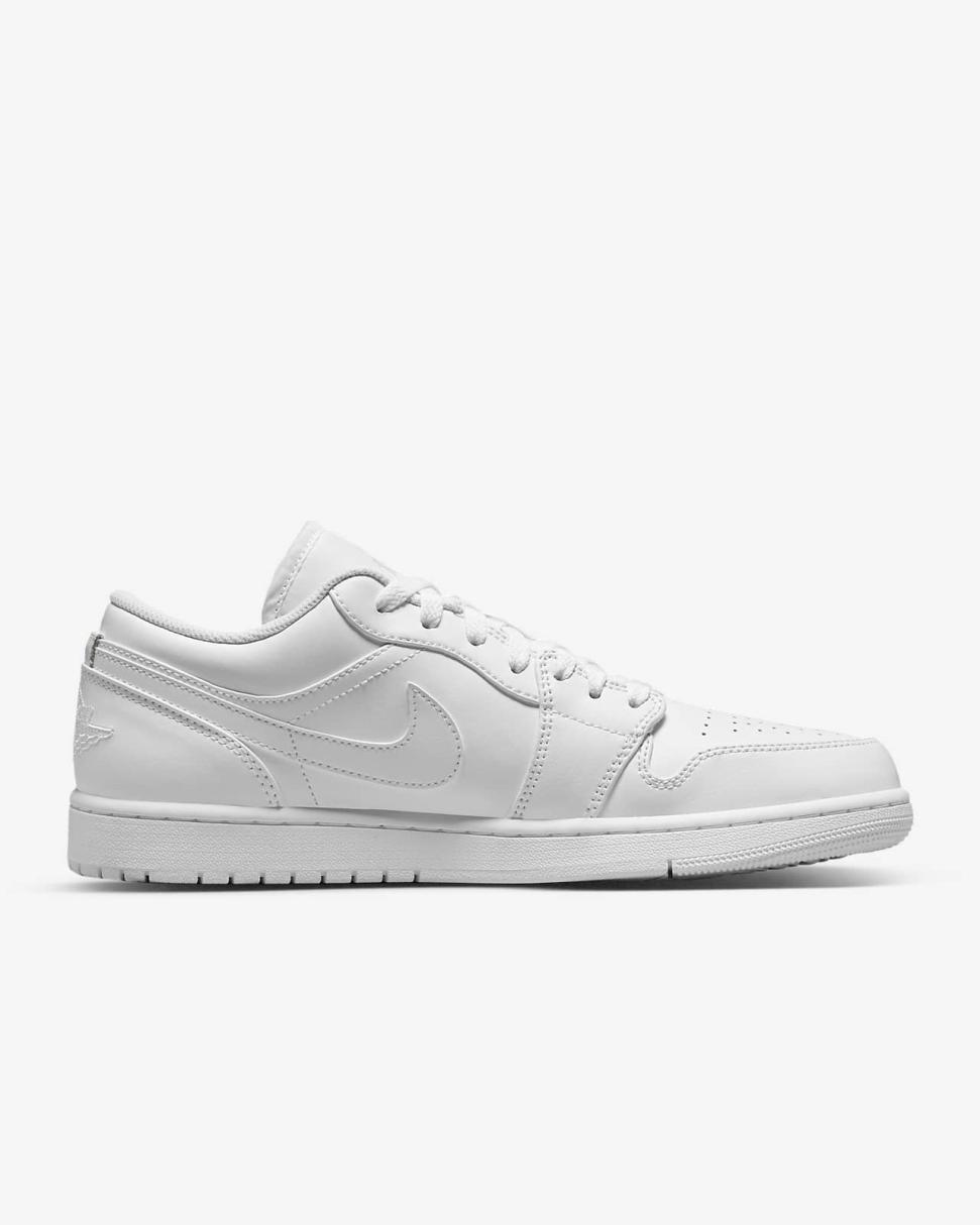 Air Jordan 1 Low White/White/White | Mens/Womens Nike First Day Kicks