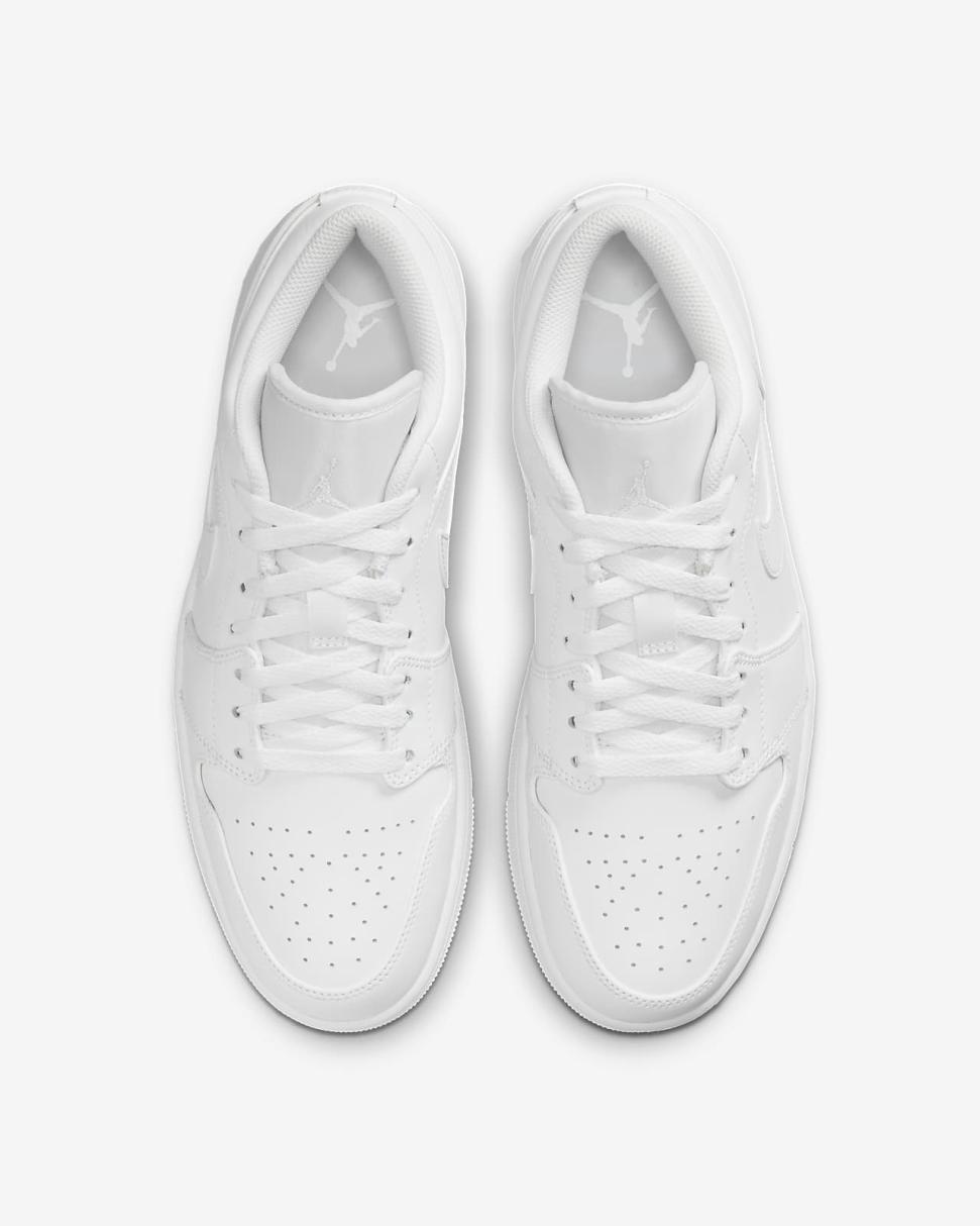 Air Jordan 1 Low White/White/White | Mens/Womens Nike First Day Kicks