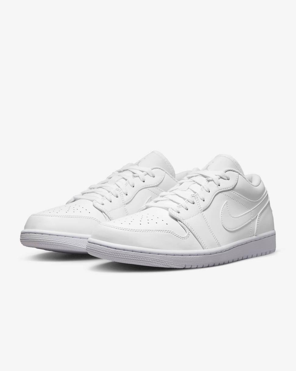 Air Jordan 1 Low White/White/White | Mens/Womens Nike First Day Kicks