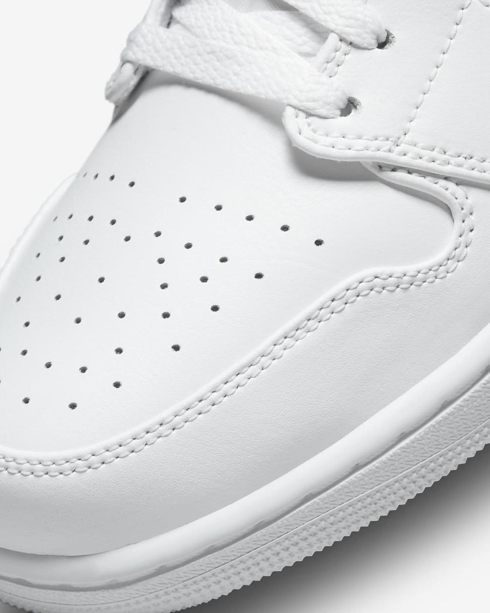 Air Jordan 1 Low White/White/White | Mens/Womens Nike First Day Kicks