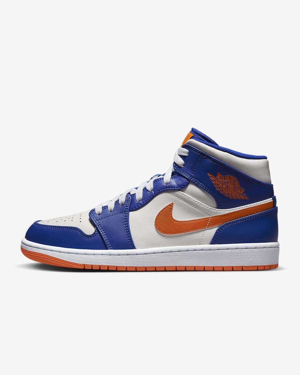 Air Jordan 1 Mid Game Royal/Phantom/White/Rush Orange | Mens/Womens Nike Lifestyle