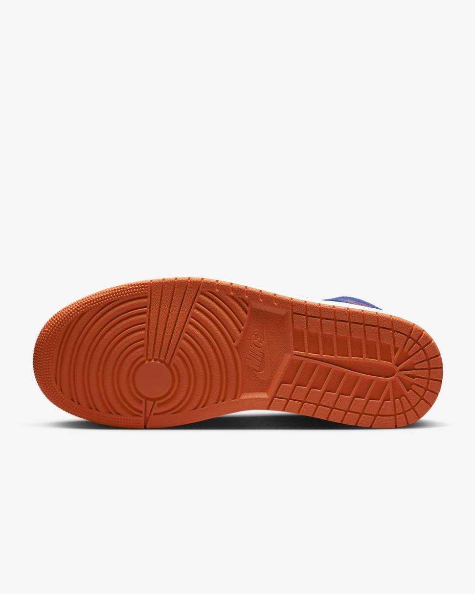 Air Jordan 1 Mid Game Royal/Phantom/White/Rush Orange | Mens/Womens Nike Lifestyle
