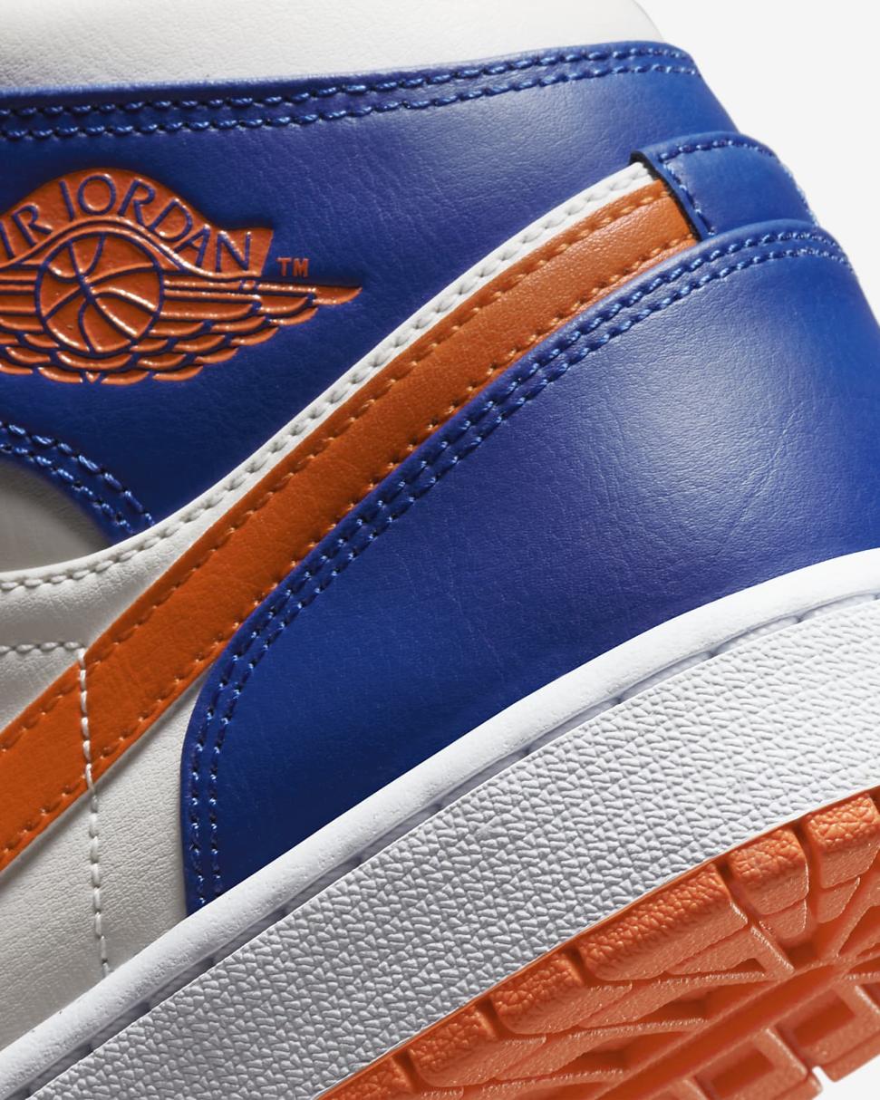 Air Jordan 1 Mid Game Royal/Phantom/White/Rush Orange | Mens/Womens Nike Lifestyle