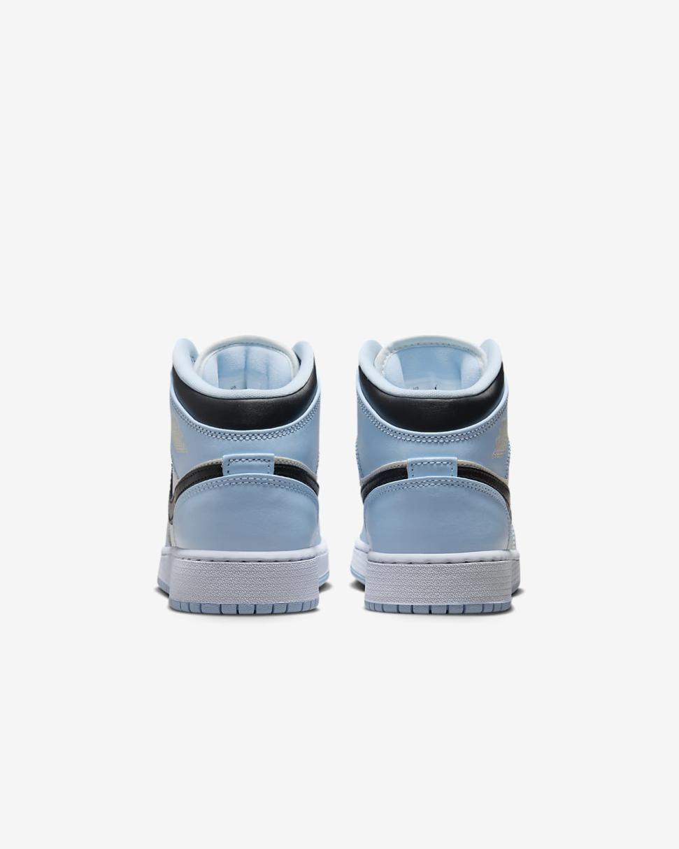 Air Jordan 1 Mid Ice Blue/Sail/White/Black | Kids Nike Jordan