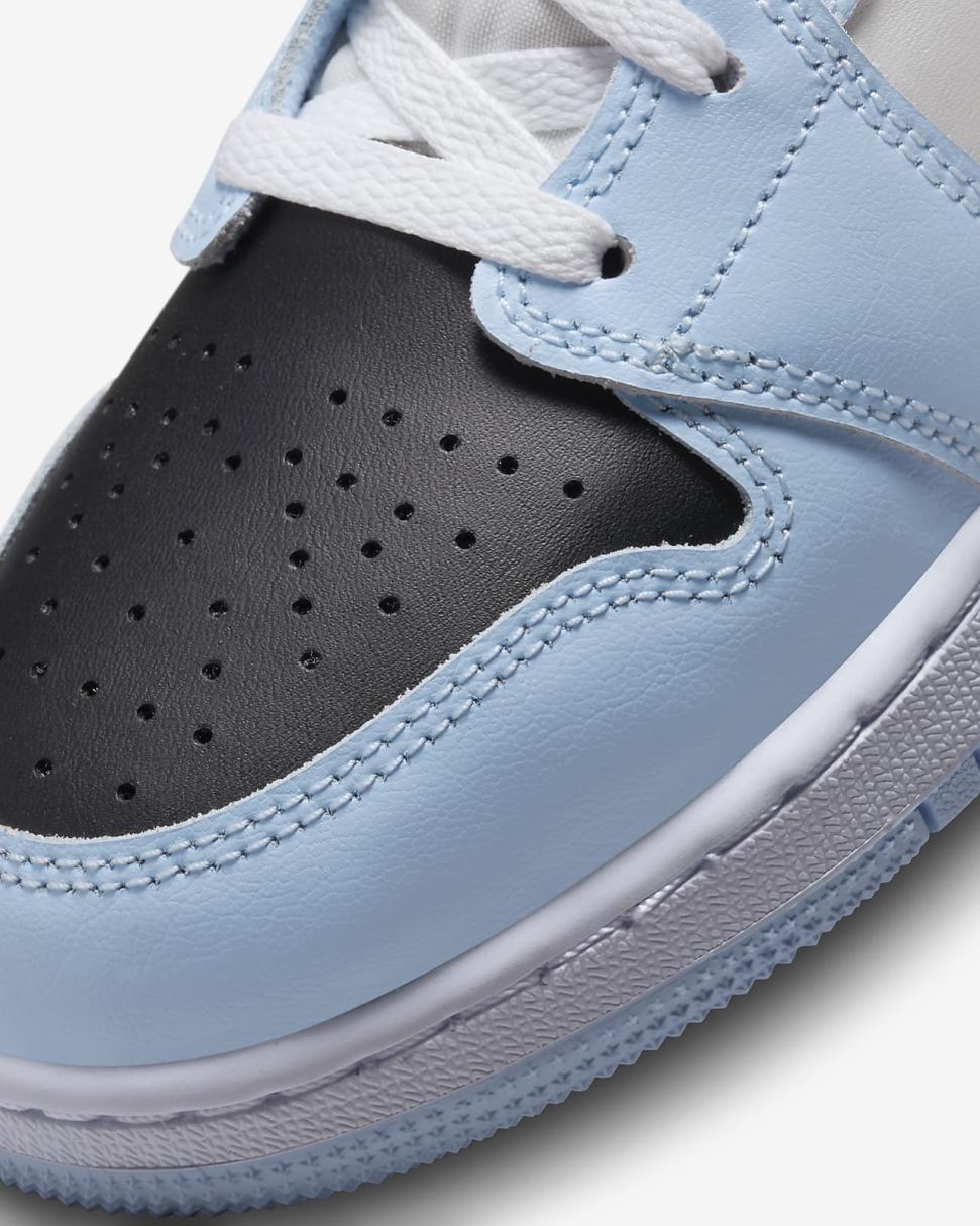 Air Jordan 1 Mid Ice Blue/Sail/White/Black | Kids Nike Jordan
