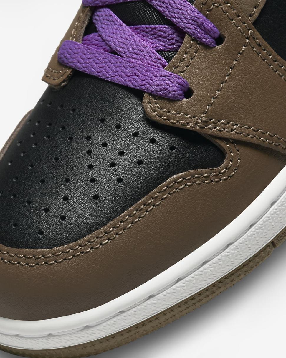 Air Jordan 1 Mid Palomino/Wild Berry/White | Kids Nike First Day Kicks