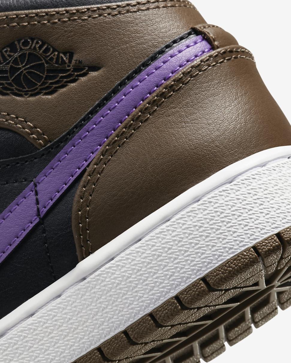 Air Jordan 1 Mid Palomino/Wild Berry/White | Kids Nike First Day Kicks