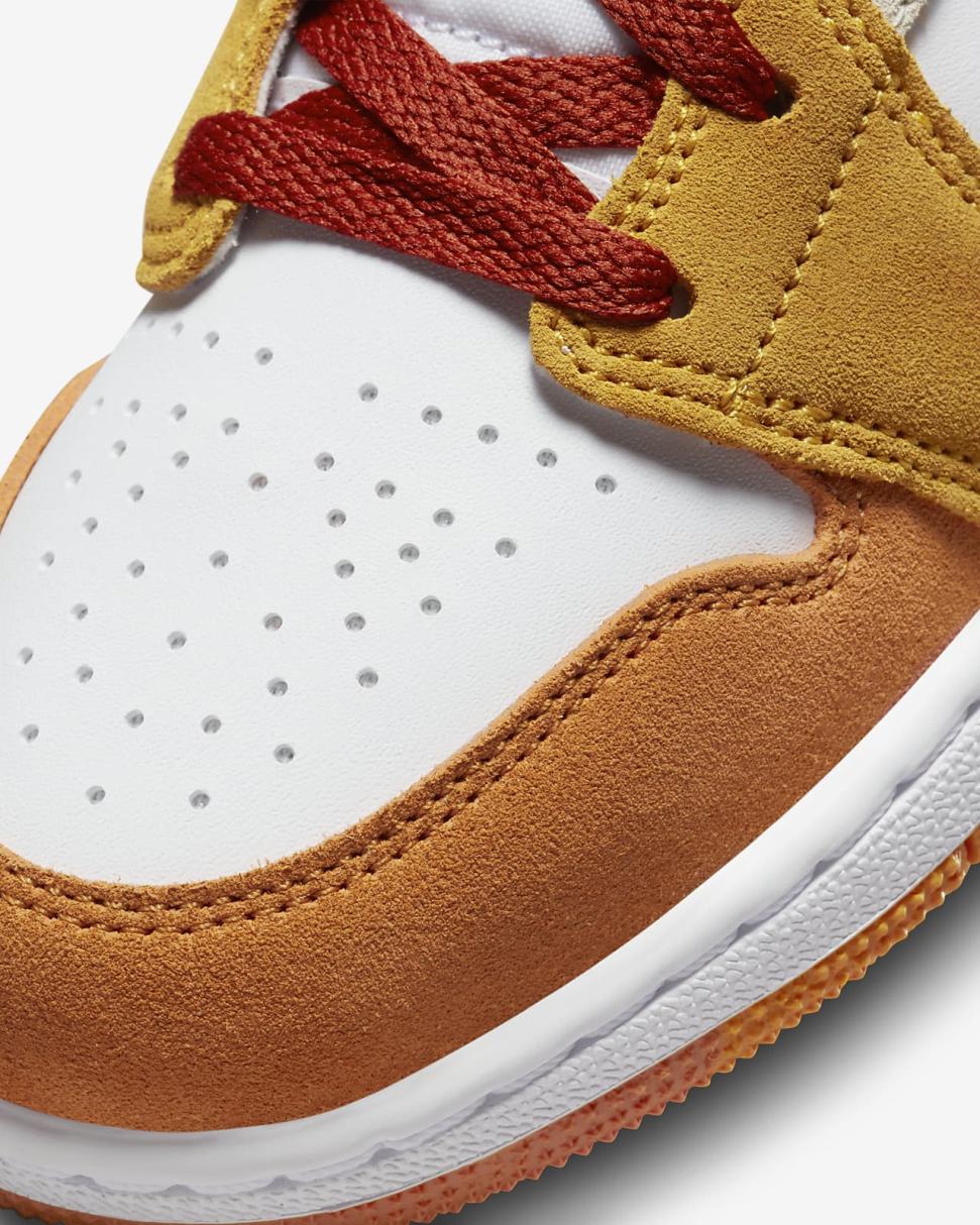 Air Jordan 1 Mid SE Paprika/Black/Canyon Gold/Cinnabar | Kids Nike Jordan