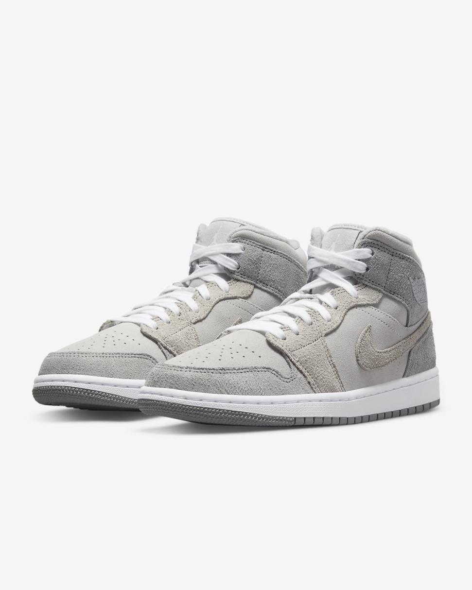 Air Jordan 1 Mid SE Particle Grey/Neutral Grey/White/College Grey | Womens Nike Lifestyle